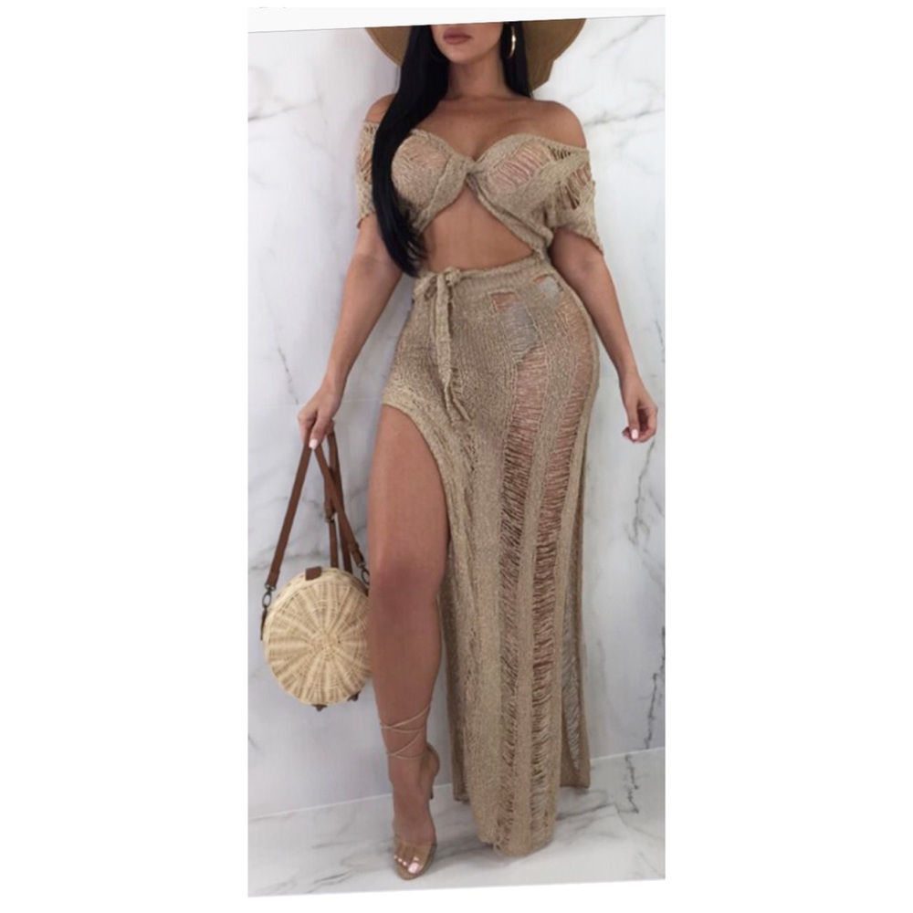 Sexy Casual V Neck Hollow Cut Two Piece 😍😍😍🥰🥰